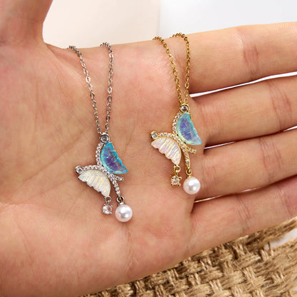 Vrindaluxe Butterfly Pendants Gold Plated